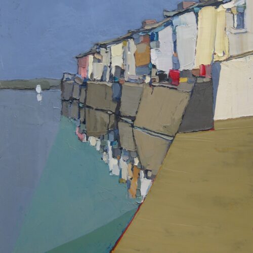 St Mawes waterfront. Oil on canvas. 115x135cm. Sold