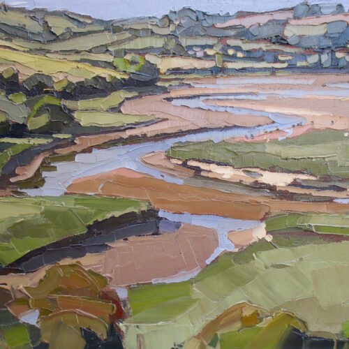 Ruan river. Oil on canvas. 51x41cm. Sold