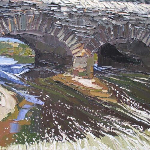 Set bridge, Ruan Lanihorne. Oil on canvas. 58x50cm. Sold