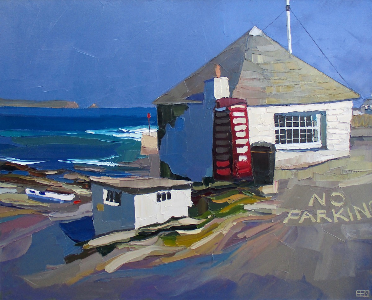 Fishermen's shelter. Oil on canvas. 117x97cm. Sold