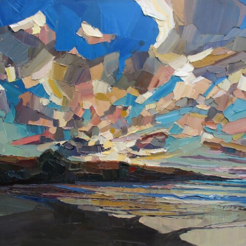 Sunrise, Towan. Oil on canvas. 117x97cm. Sold