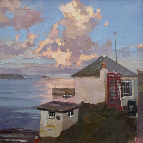 Pink cloud over the porth