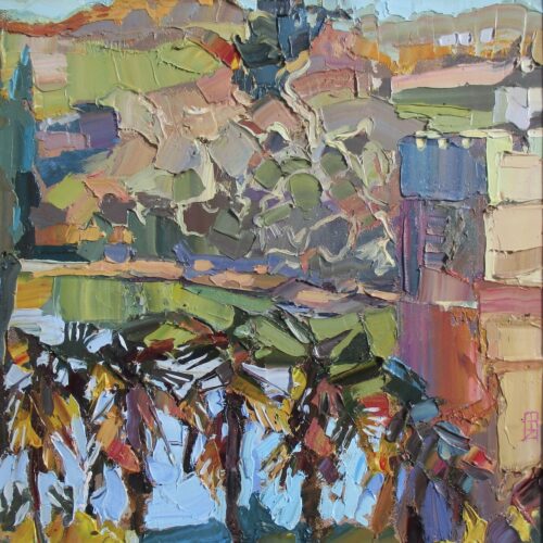 St Just pool and palms