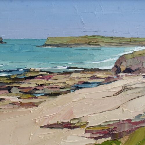 Turquoise and pink, Polzeath